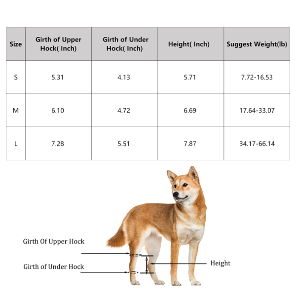 Dog Hock Wrap Braces Protector Post Surgery Injury