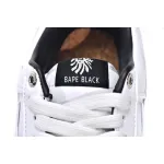 Bapesta Bathing Ape Bape Sta Low White Black 1H70-191-022