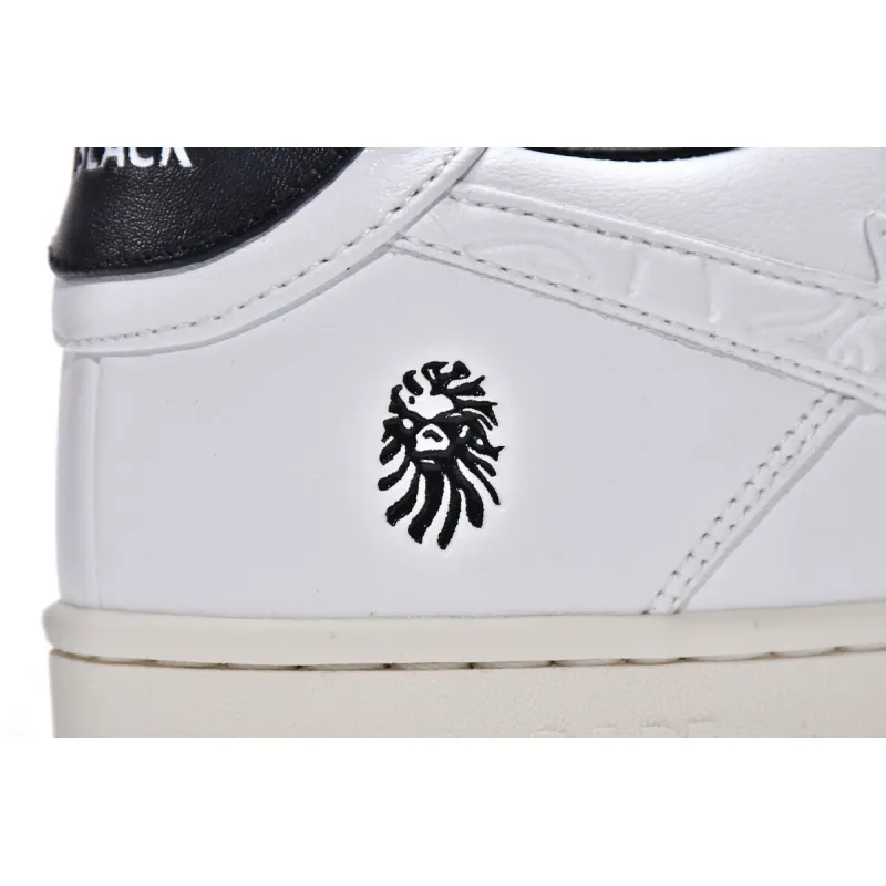 Bapesta Bathing Ape Bape Sta Low White Black 1H70-191-022