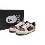 Bapesta Bape Sk8 Sta Low Red Grey 1I20-291-020