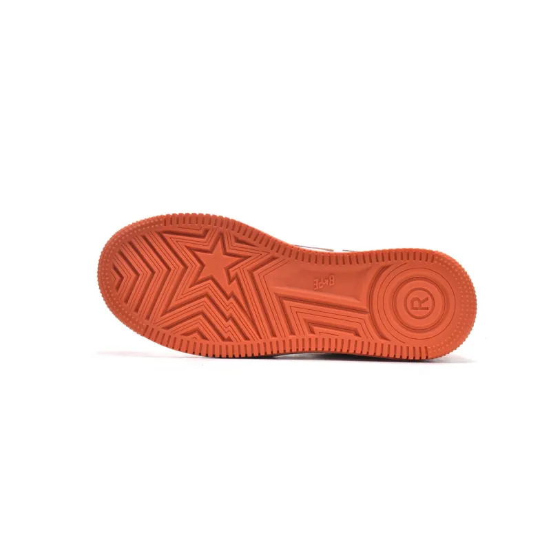 Bapesta Bape Sk8 Sta Low White Orange 1H70-191-001