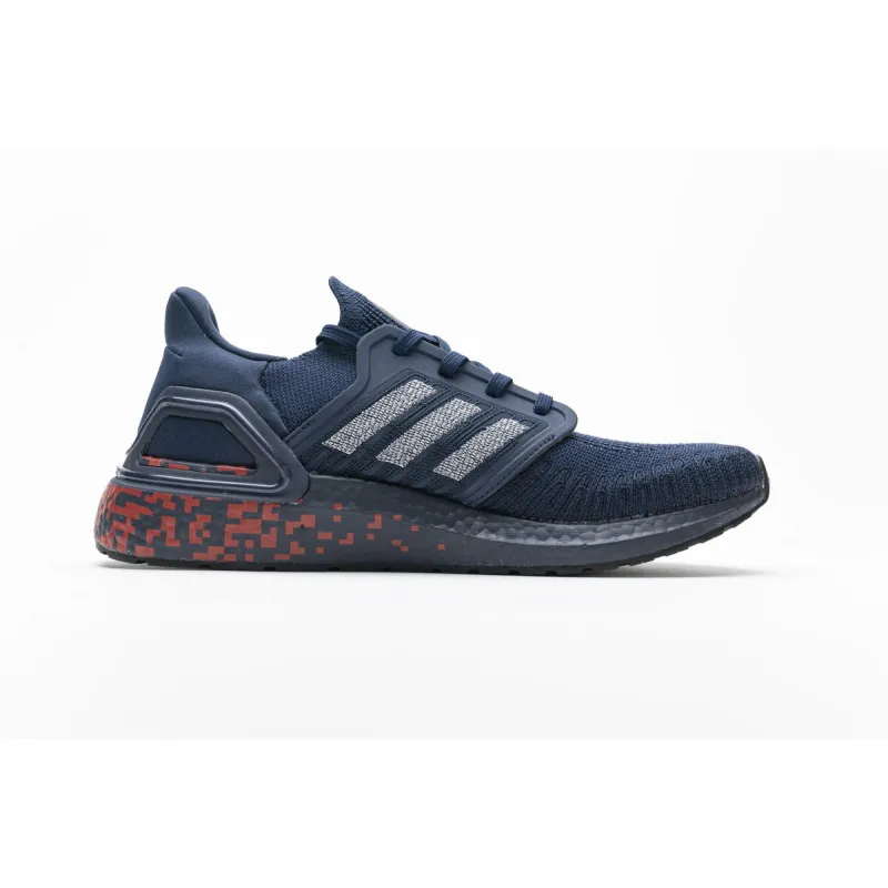 Adidas Ultra Boost 20 CONSORTIUM Dark Blue Red FY3451