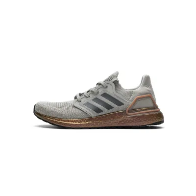 Adidas Ultra Boost 20 Consortium Metal Grey and Coral FV4389 01