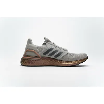 Adidas Ultra Boost 20 Consortium Metal Grey and Coral FV4389 02