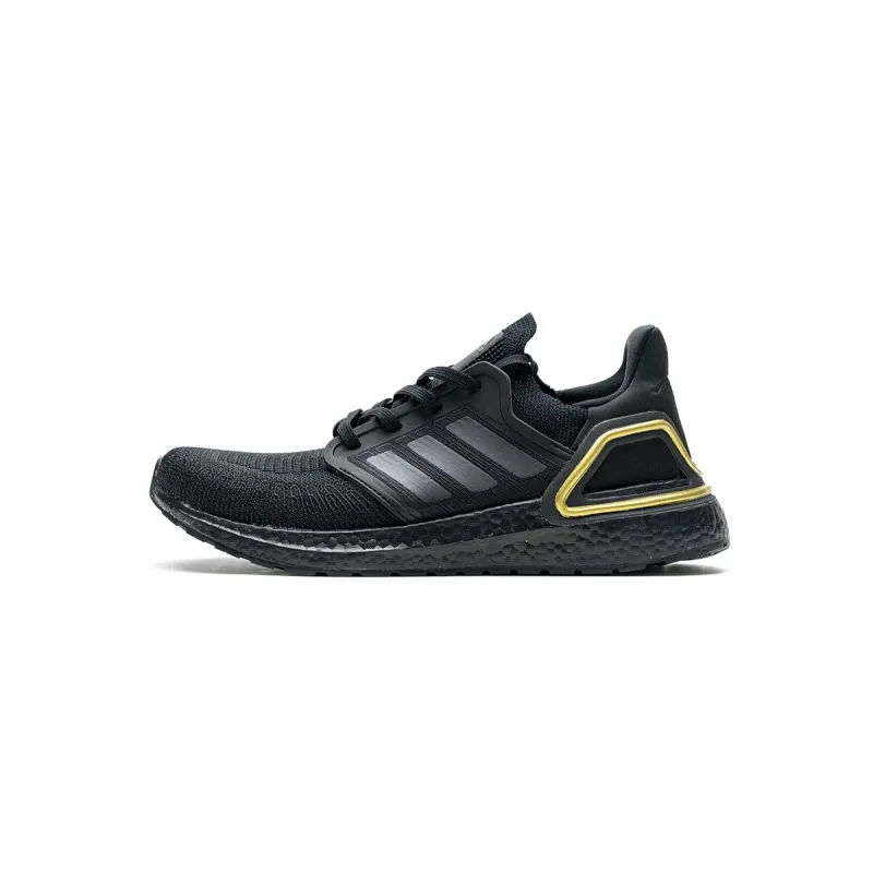 Adidas Ultra Boost 20 Core Black Gold Metallic EG0754