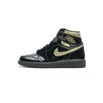 Air Jordan 1 Retro High Black Metallic Gold (2020) 555088-032