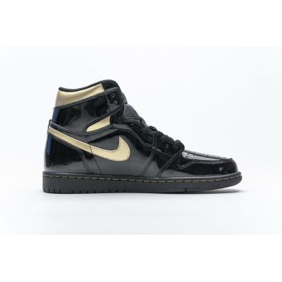 Air Jordan 1 Retro High Black Metallic Gold (2020) 555088-032 02