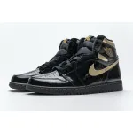 Air Jordan 1 Retro High Black Metallic Gold (2020) 555088-032