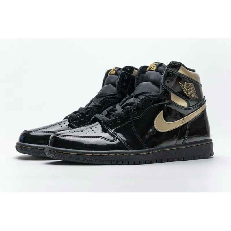 Air Jordan 1 Retro High Black Metallic Gold (2020) 555088-032