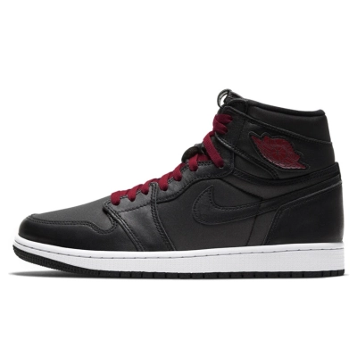 Air Jordan 1 Retro High Black Satin Gym Red 555088-060 01