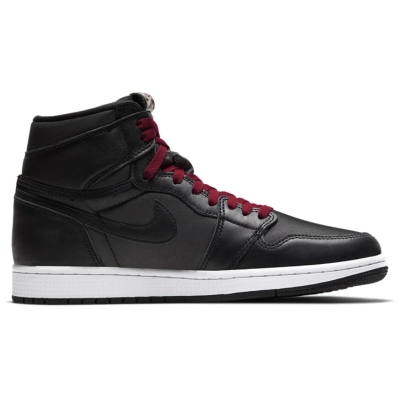 Air Jordan 1 Retro High Black Satin Gym Red 555088-060 02