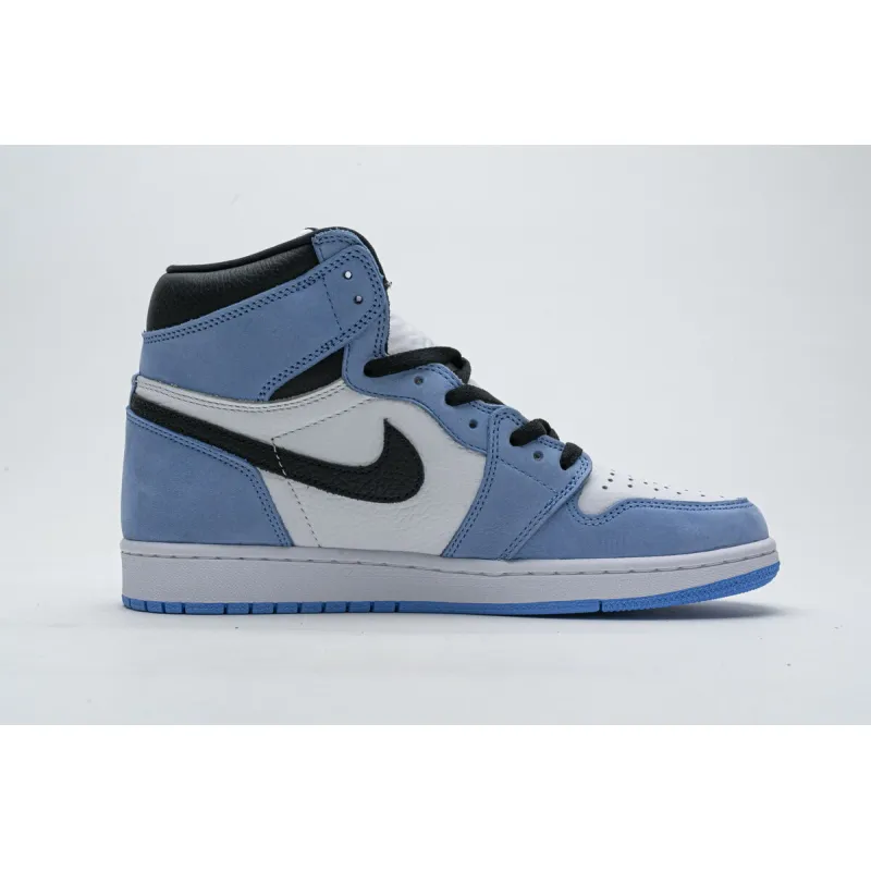 Air Jordan 1 Retro High White University Blue Black 555088-134