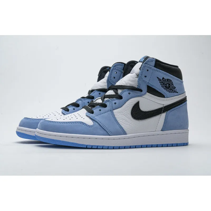 Air Jordan 1 Retro High White University Blue Black 555088-134