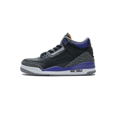 Air Jordan 3 Retro Black Court Purple CT8532-050 01