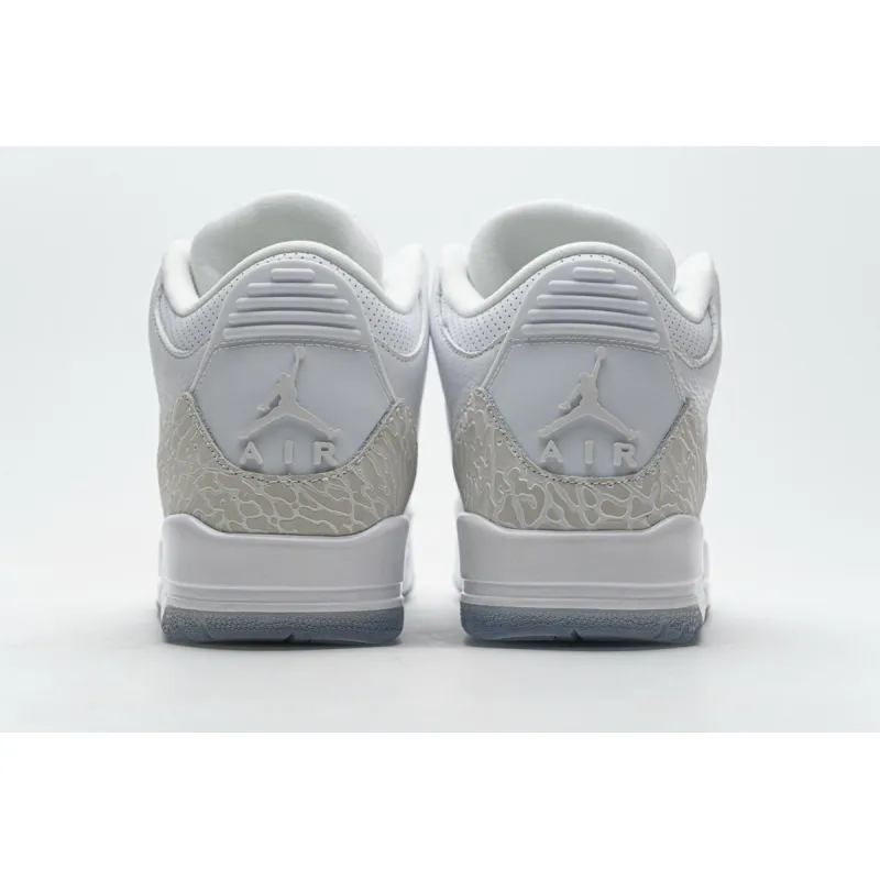 Air Jordan 3 Retro Pure White (2018) 136064-111