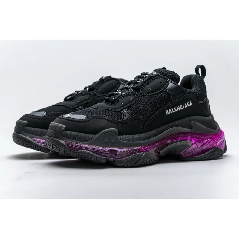 Balenciaga Triple S Black Plum Red 544351 W09O1 0829