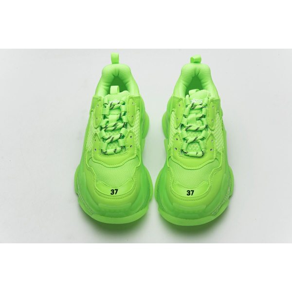 Balenciaga Triple S Fluorescent Green 544351 W09O1 3802