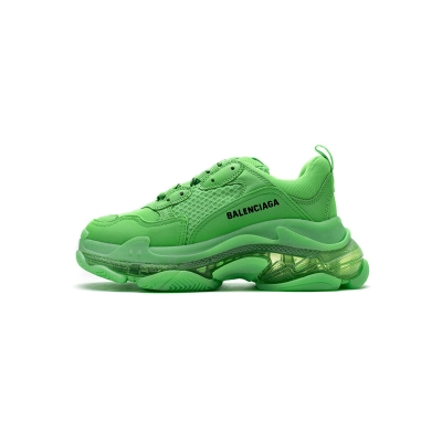 Balenciaga Triple S Neon Green Clear Sole (W) 544351 W09OL 3801 01