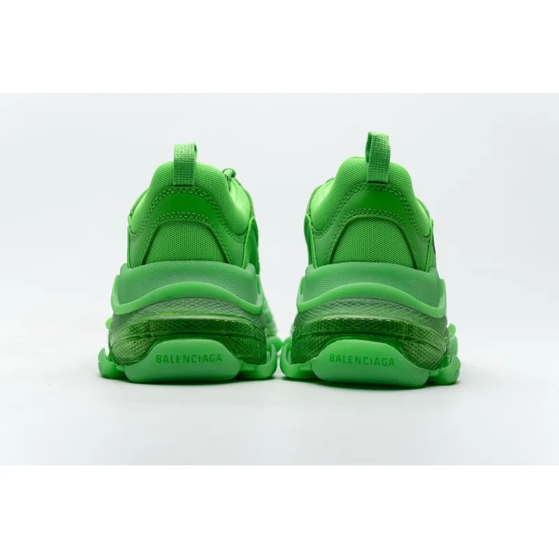 Balenciaga Triple S Neon Green Clear Sole (W) 544351 W09OL 3801