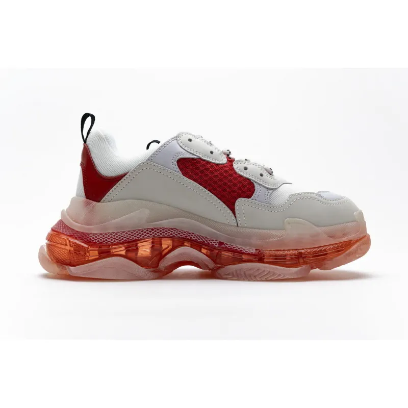 Balenciaga Triple S White Red 544351 W09E1 4552