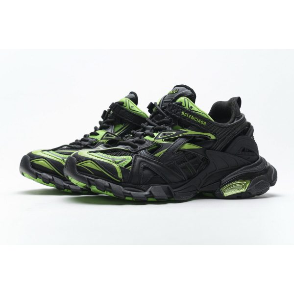 Balenciaga Track 2 Sneaker Black Green 568615 W2GN1 1012