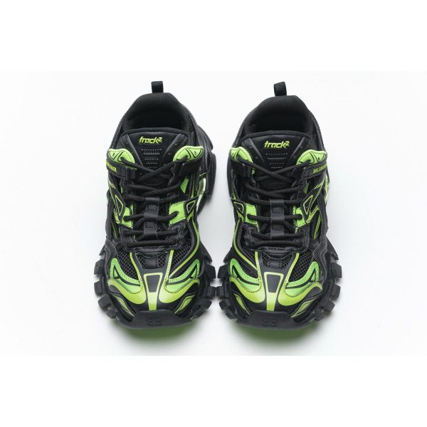 Balenciaga Track 2 Sneaker Black Green 568615 W2GN1 1012