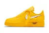 Nike Air Force 1 Low OFF WHITE University Gold Metallic Silver DD1876-700