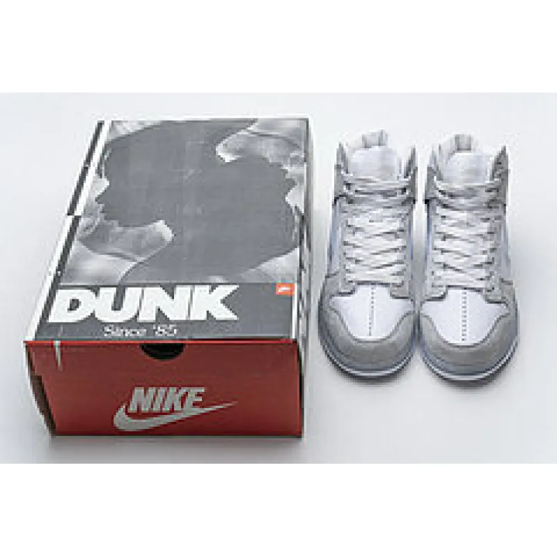 Slam Jam x Nike SB Dunk High “White Platinum” DA1639-100