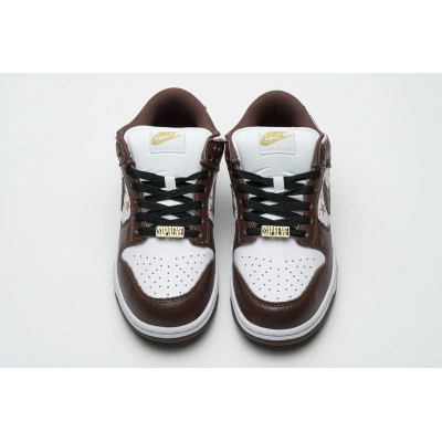 Supreme x Nike SB Dunk Low "Brown Stars” DH3228-103 02