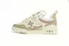 Louis Vuitton Leather lace up Fashionable Board Shoes Grey 51BCOLRB 