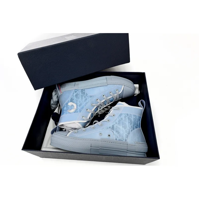 Dior B23 High Top Daniel Arsham Light Blue 3SH118YUP_H561