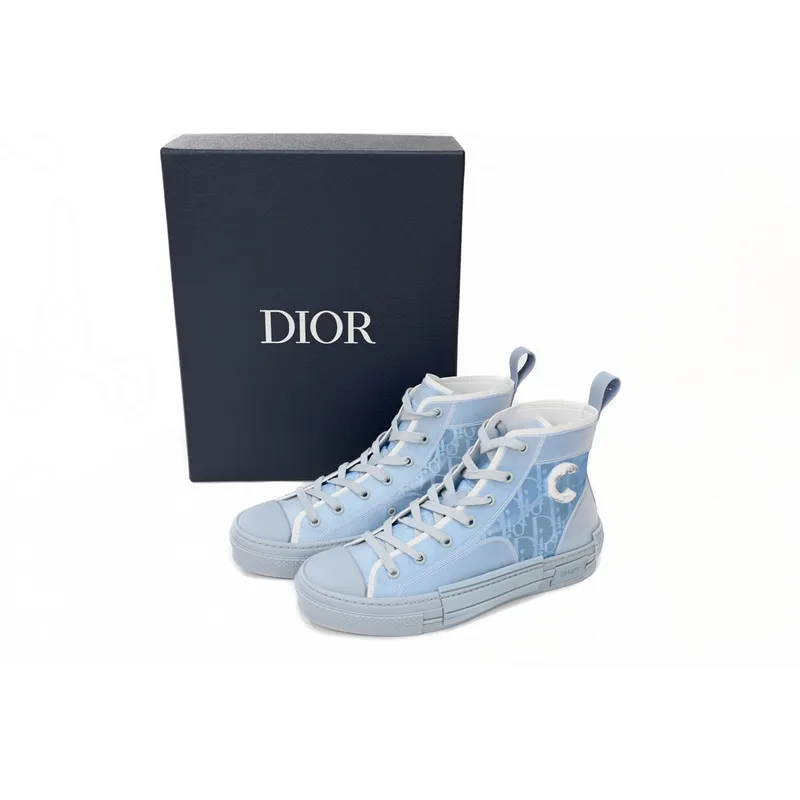 Dior B23 High Top Daniel Arsham Light Blue 3SH118YUP_H561