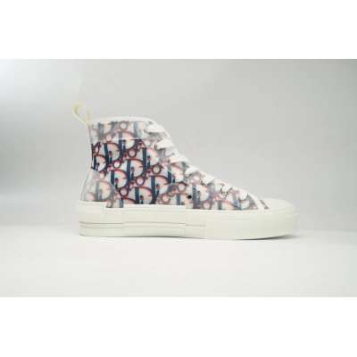 Dior B23 High Top Red Blue Oblique 3SH118YTG_H563 02