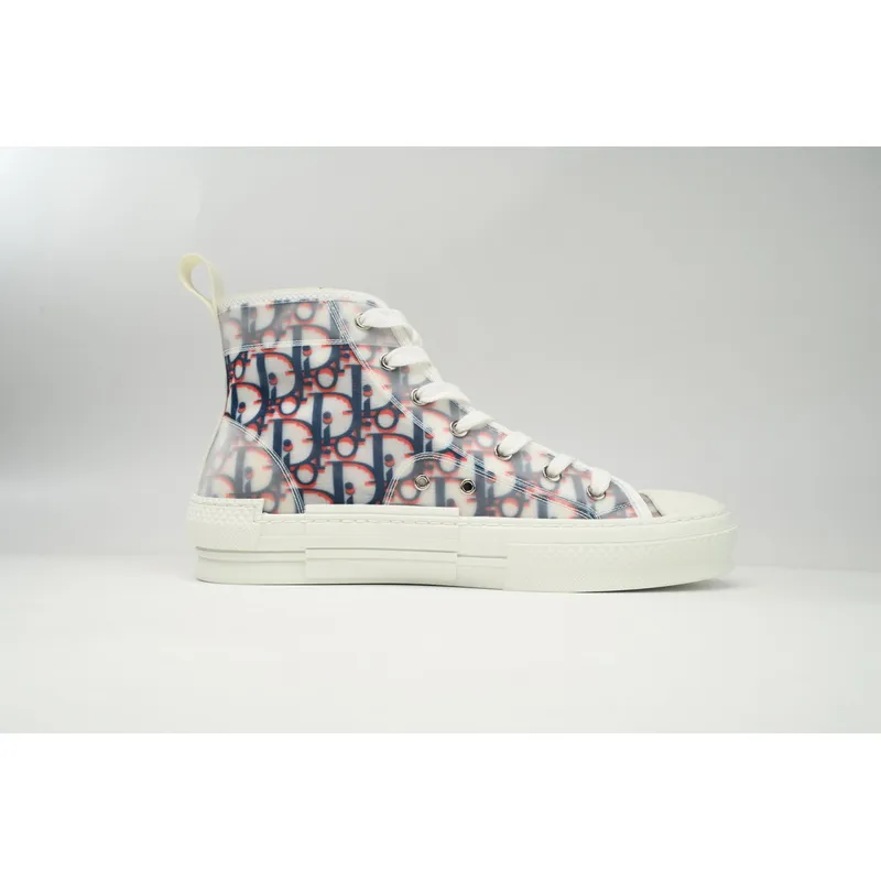 Dior B23 High Top Red Blue Oblique 3SH118YTG_H563