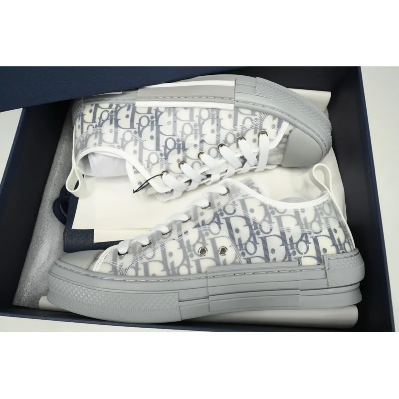 Dior B23 Low Top Oblique Blue Gray 3SN272ZIR 16536 