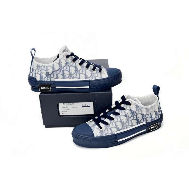 Dior B23 Low Top Blue Oblique 3SN249YNT_H565