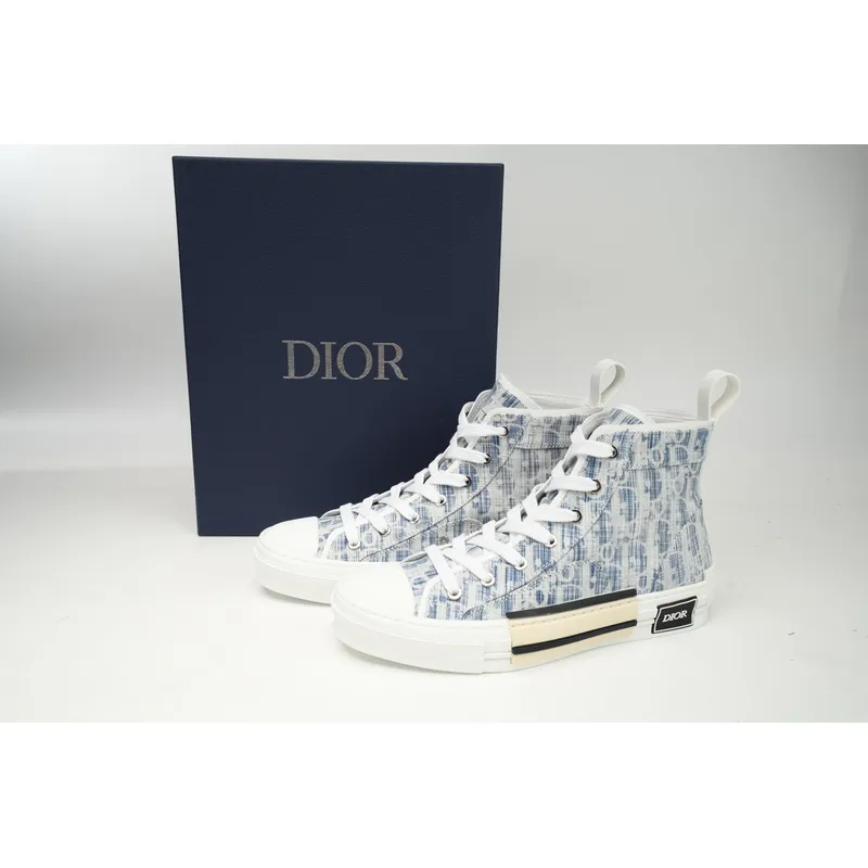 Dior B23 High Blue Oblique Kasuri Jacquard 3SH118ZLA_H560