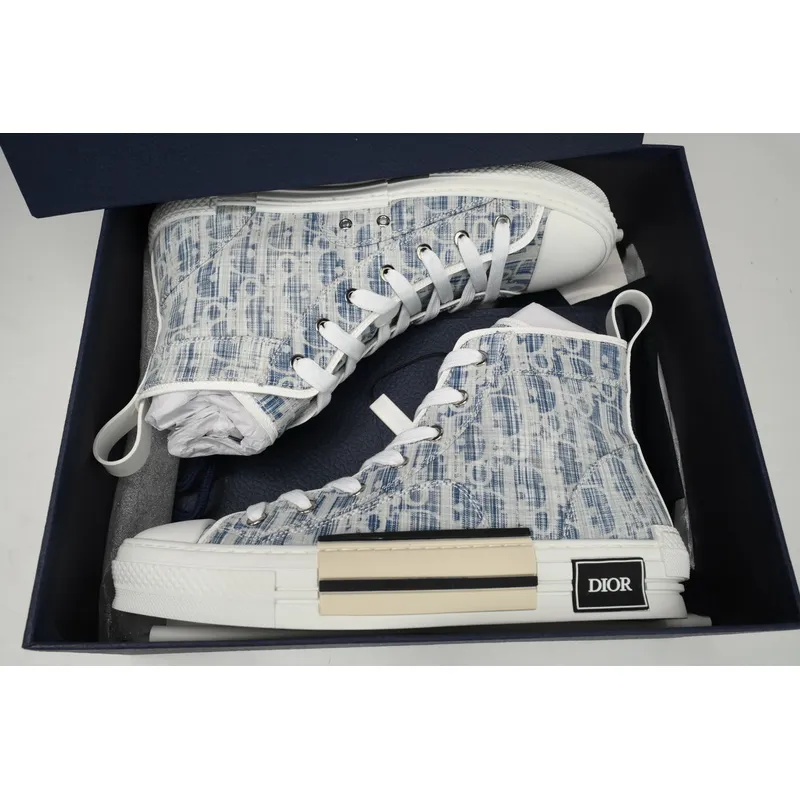 Dior B23 High Blue Oblique Kasuri Jacquard 3SH118ZLA_H560