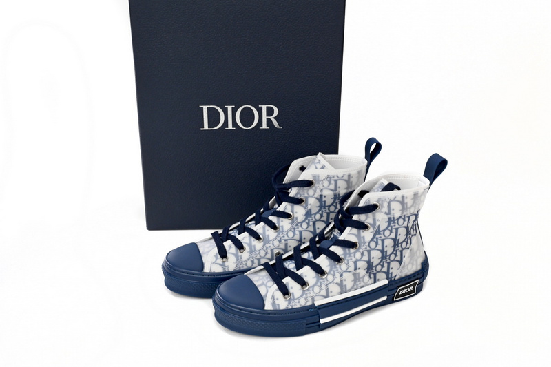 Dior B23 High Top Blue Oblique 3SH118YNT_H565