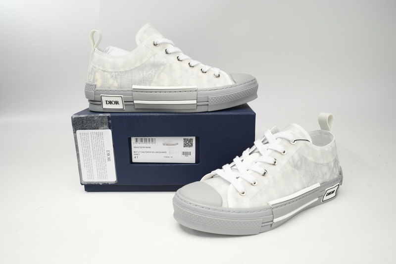 Dior B23 Low Top Oblique Rank Silver Gray 3SN272ZIR 16536 