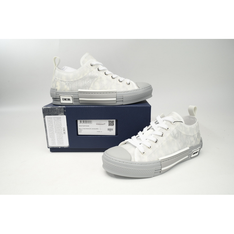 Dior B23 Low Top Oblique Rank Silver Gray 3SN272ZIR 16536 