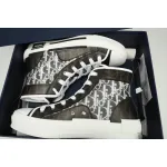 Dior B23 High Top Black and White Oblique Transparency 3SN272ZIR 16536