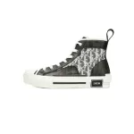 Dior B23 High Top Black and White Oblique Transparency 3SN272ZIR 16536