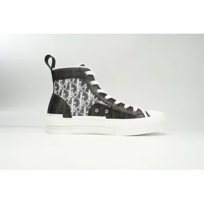 Dior B23 High Top Black and White Oblique Transparency 3SN272ZIR 16536 02