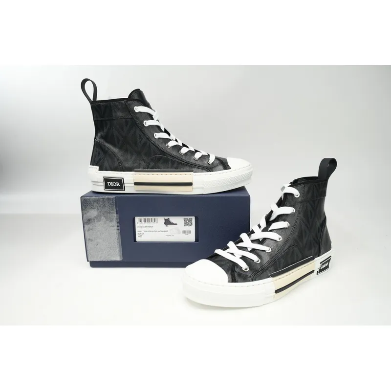 Dior B23 High Top Black CD Diamond