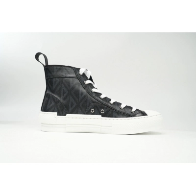 Dior B23 High Top Black CD Diamond 02