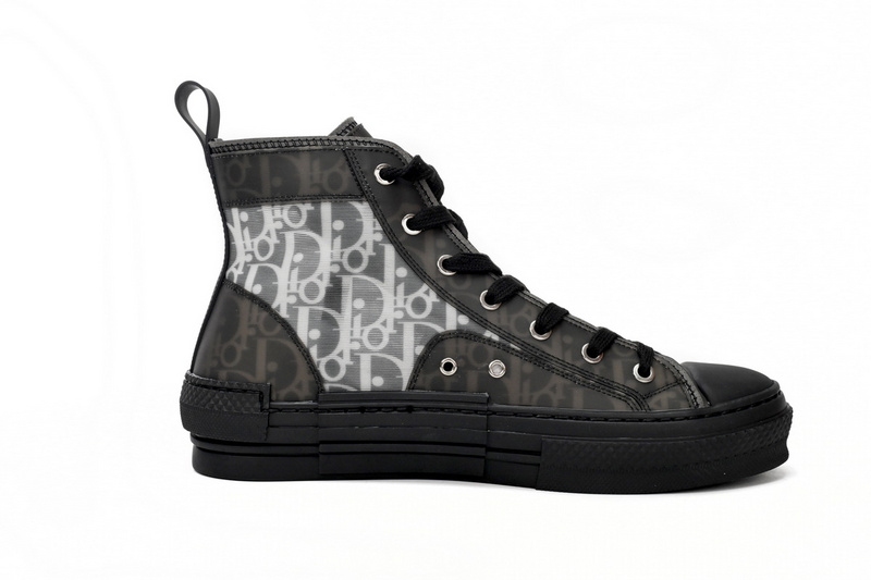 Dior B23 High Top Canvas Oblique Black 3SH118YJP_H960