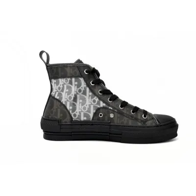 Dior B23 High Top Canvas Oblique Black 3SH118YJP_H960 02