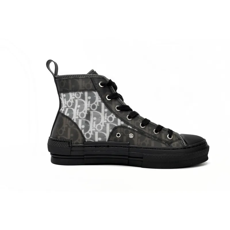 Dior B23 High Top Canvas Oblique Black 3SH118YJP_H960