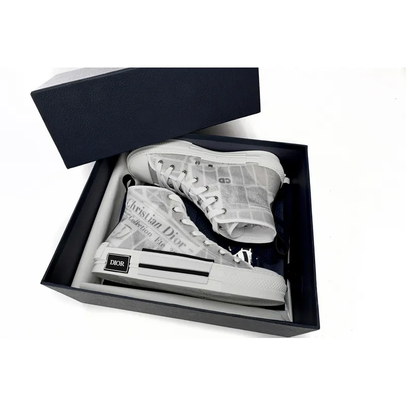 Dior B23 High Top Daniel Arsham Newspaper 3SH118YUO_H069